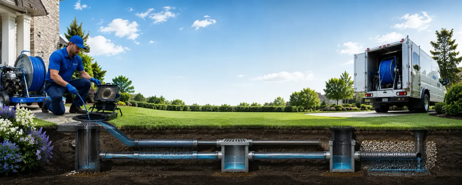 Outdoor drain cleaning information for Moulton, IA